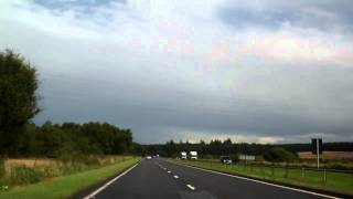 preview picture of video 'Road From Aberuthven To Perth Perthshire Scotland August 29th'