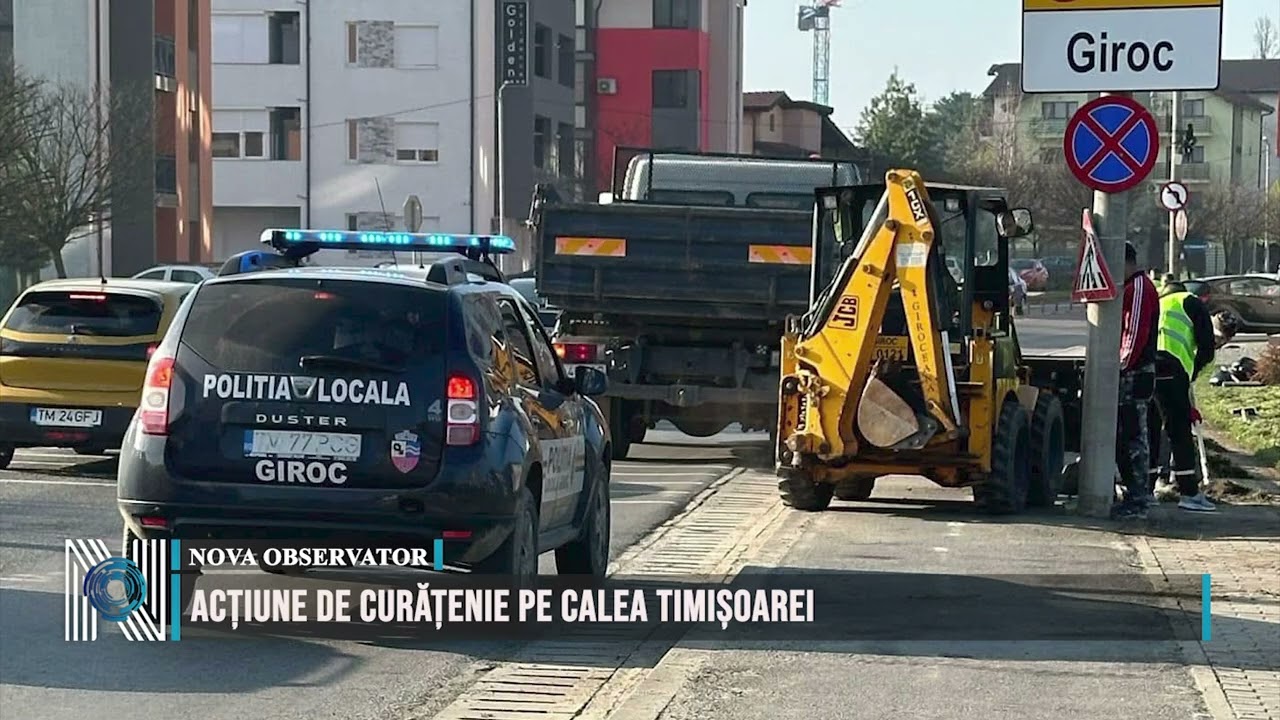 Acțiune de curățenie pe Calea Timișoarei