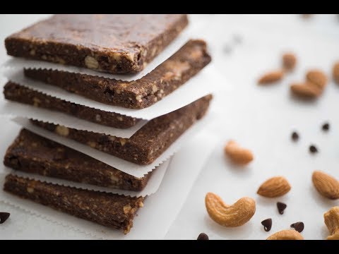 Mint Chocolate Chip Energy Bars Recipe