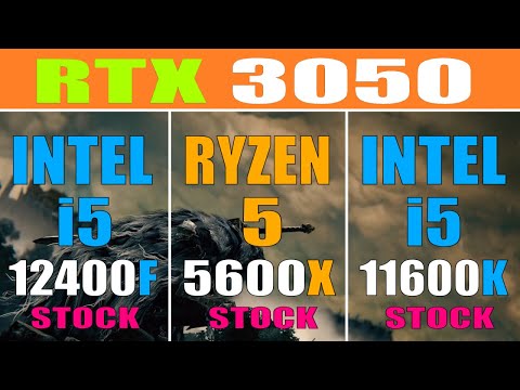INTEL i5 11600K vs RYZEN 5 5600X vs INTEL i5 12400F || RTX 3050 || PC GAMES TEST ||