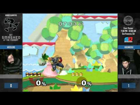 Get Smashed at the Foundry #81 - Winner Quarters: Weedlord (C. Falcon) vs Kalamazhu (Peach)