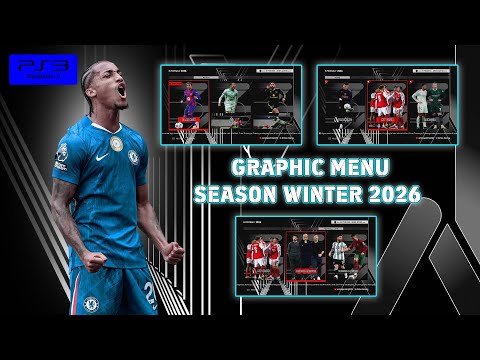 Graphic Menu [ Dark Theme ] PES18 Season Update Winter 2026 