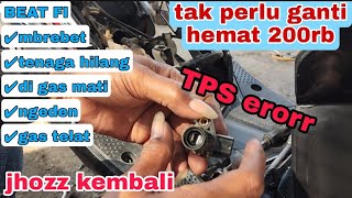 Download lagu Beat FI stuttering, gas dies // trick the damaged TPS sensor mp3