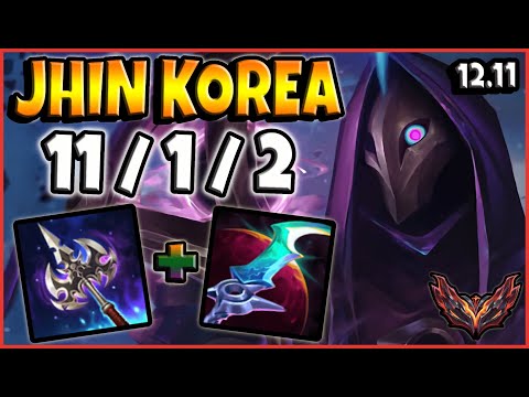 Jhin ADC vs Twitch / KR Grandmaster / Patch 12.11 / Season 12 [ 11 / 1 / 2 ]  ❌