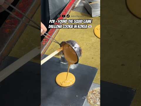 I Tried Real Squid Game Dalgona Candy in Korea