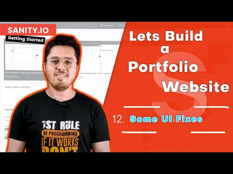 Adding NavBar Component Other UI Fixes | Portfolio Website Blog Using Sanity io 12