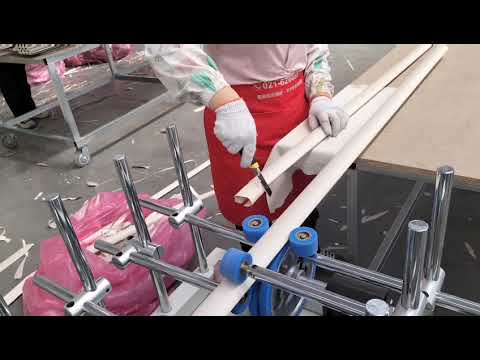 How to use wrapping machine do sheet material combine with different design board