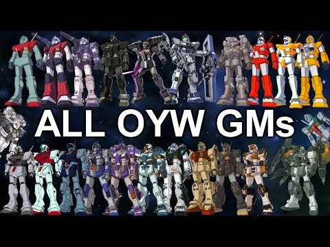 All GMs of the One Year War (And their Aces)