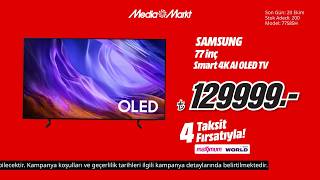 Her zaman kazandıran App MediaMarkt'ta! | Samsung 77 inç Smart 4K AI OLED TV 129