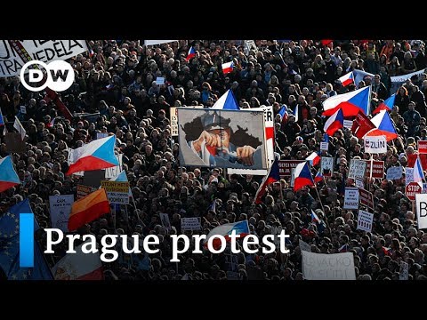 Prague protesters demand Babis step down on anniversary of Velvet Revolution | DW News