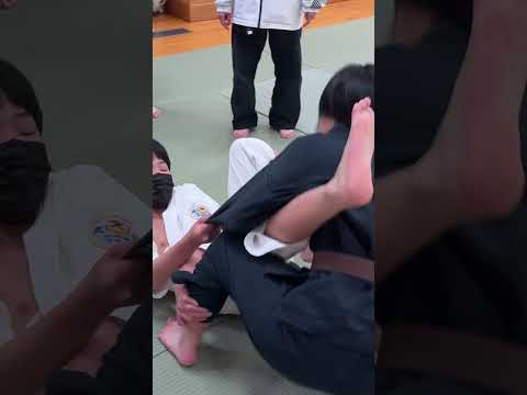 中学女子vs男子柔術スパーリング2 #武道塾 #空手 #柔術