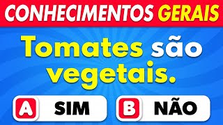 Quiz de VERDADEIRO ou FALSO...? ✔️❌ 50 Perguntas de Conhecimentos Gerais 🧠