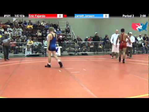 FILAJRFS: 74 KG / 163 lbs: Eric Fajardo (NYAC) vs. Jarrett Jensen (Panther WC)
