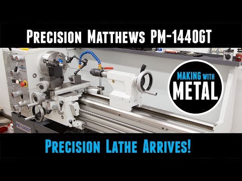 Lathe Arrives! Precision Matthews PM-1440GT Ultra-Precision 14x40 Metal Lathe