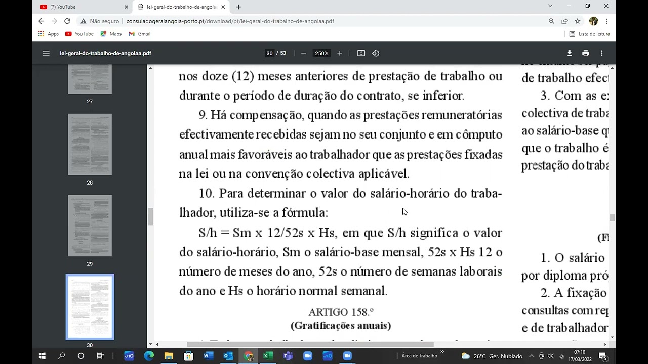 CÁLCULO DE FALTAS DE ACORDO A LEI GERAL DE TRABALHO