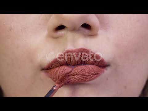 Applying Lipstick Mistake | Stock Footage - Envato elements
