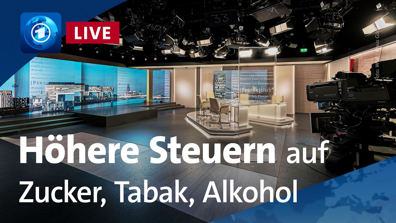 Presseclub: Höhere Steuern auf Zucker, Tabak, Alkohol: Fürsorge oder Bevormundung?