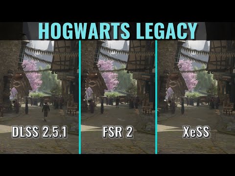 Hogwarts Legacy - DLSS 2.5.1 vs FSR 2 vs XeSS - 1440p - Side by Side Comparison