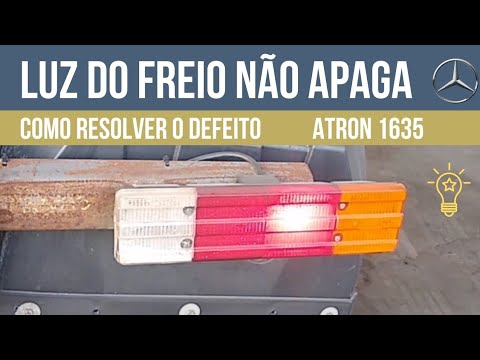 Brake light won't turn off, how to fix the problem - Mercedes Benz Atron 1635