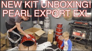 Video thumbnail for THROWBACK to EXPORT kit! New Kit Unboxing! Pearl Export EXL by COOP3RDRUMM3R