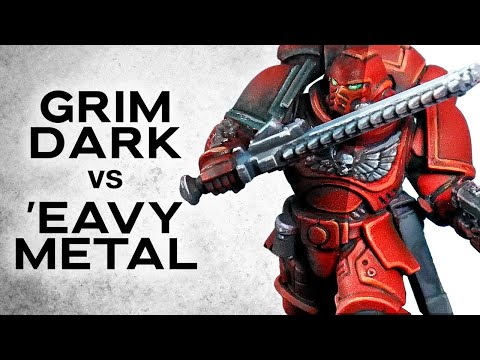 Grimdark vs. 'Eavy Metal | Miniature Painting Space Marine