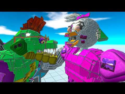 MONTY vs CHICA FNAF : Security Breach - Animal Revolt Battle Simulator / Devik ARBS
