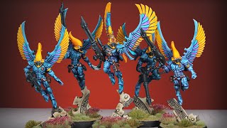 Painting BEAUTIFUL Swooping Hawks with NO HIGHLIGHTS | Advanced Army Painting