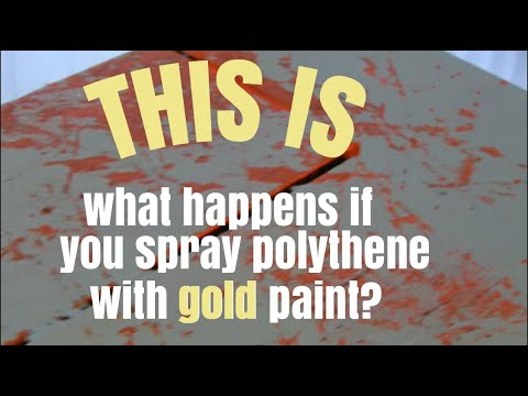 fake gold leaf from a spray can? got to see this work!