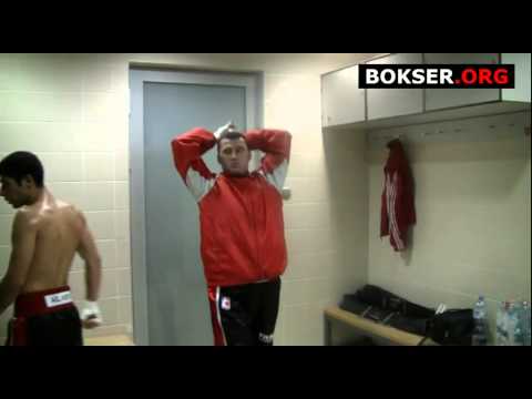 Siergiej Kuzmin - przygotowania do występu w meczu WSB