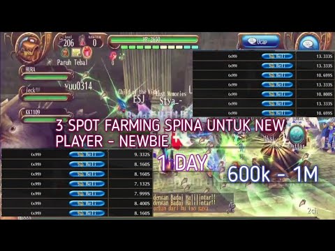 3 Spot Farm Toram Low Level For Newbie!!