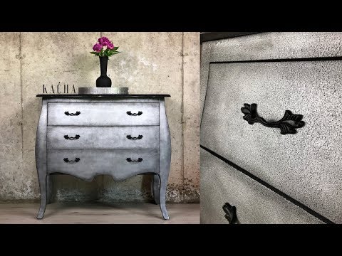 Furniture Makeover with Metallic Paint and Chalk Paint