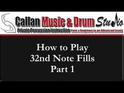 How to Play 32nd Note Drum Fills (Part 1) with Thom Callan