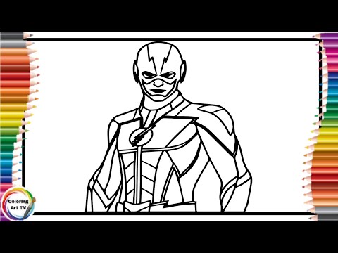 Flash Coloring Pages/Flash as a Undefeated Hero/Spektrem - Coloring Pages Flash