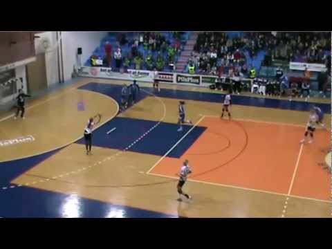 Maja Zebić u kontri, RK Zaječar - Budućnost Podgorica 22:22, Regionalna Liga