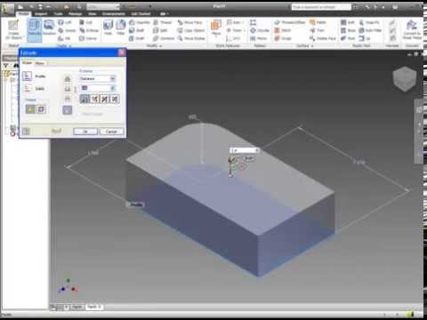 LEARNING AUTODESK INVENTOR WITH A SIMPLE PROJECT- CREATING THE BASE - PART 1/2