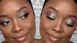 Purple and Green Glam