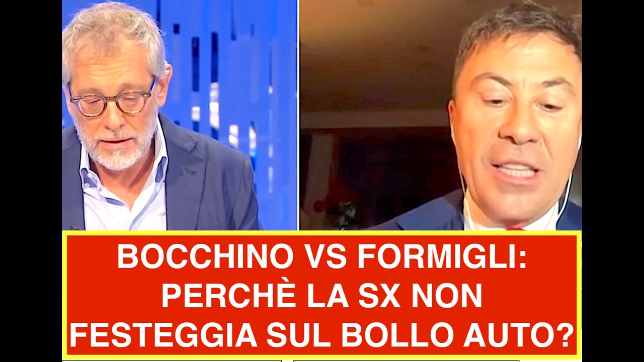 BOCCHINO VS FORMIGLI: PERCHÈ LA SX NON FESTEGGIA SUL BOLLO AUTO?
