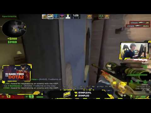 Insane AWP Ace by s1mple at FPL | CS:GO