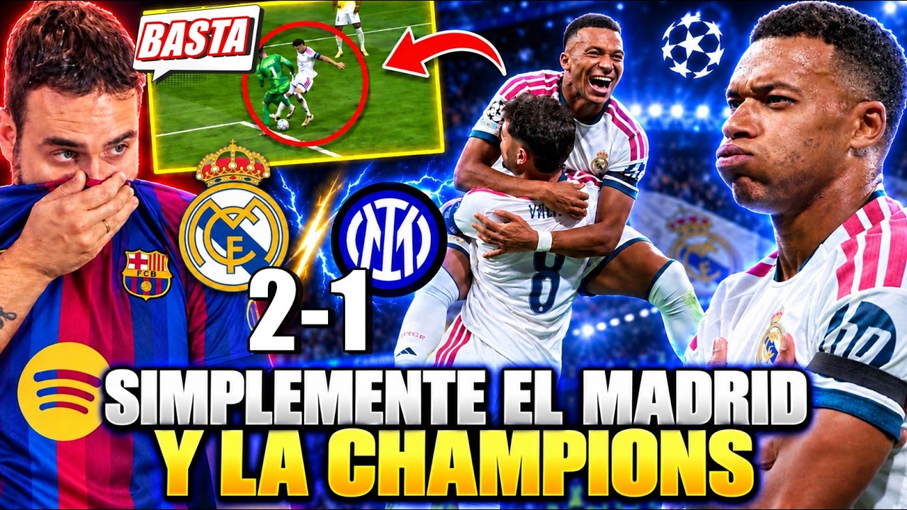 ¡BASTA! El MADRID NO FALLA y GANA 2-1 al INTER en CHAMPIONS ¡OTRO GOL MBAPPÉ! PERDONARON MUCHO