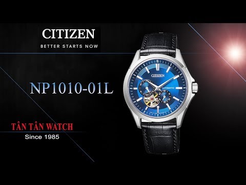 [TanTanwatch] - Đồng Hồ Citizen Nam dây da NP1010-01L