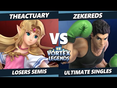 Vortex Legends 22 Losers Semis - TheActuary (Zelda) Vs. ZekeReds (Little Mac) SSBU Ultimate