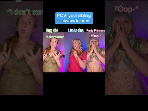 POV: your sibling is always injured (guess what i got hurt) #idontcare #shorts #pov