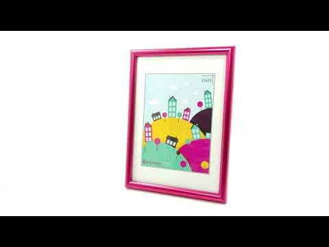 Обзор фоторамки Палитра пурпурный металлик 30x40