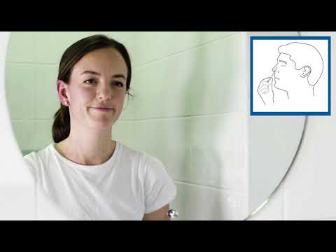 How to take a combined throat and nose swab for COVID-19