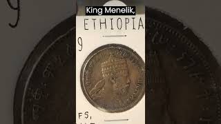 Ethiopia 1/100th Birr - Menelik ll