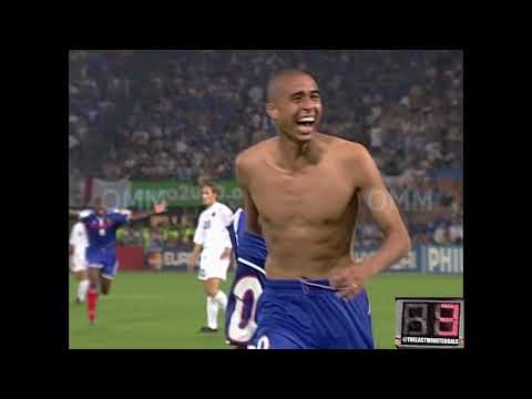 GOLDEN GOAL of David Trezeguet ​(France) v Italy at 103 ／ UEFA Euro 2000 final
