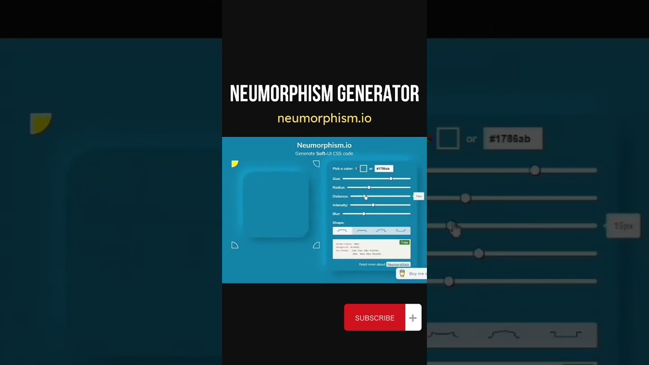 Neumorphism genrator 😍👌 | Soft UI Design (#neumorphism #figma) |#trending  |#shorts
