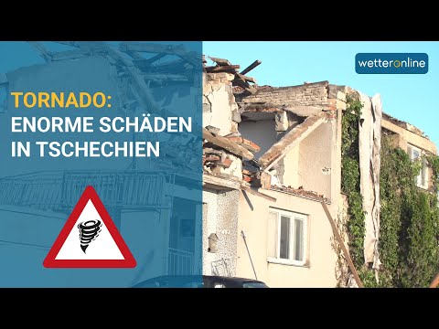 Exklusiv: Schäden nach Tornado in Tschechien (24.06.2021)