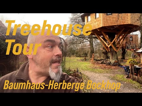 Guided Treehouse Tour with Hans from the Treehouse Hostel in Bockhop, Germany!
