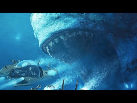 The Meg - Megalodon vs Shark Cage Scene (2018) Movie Clip part 2
